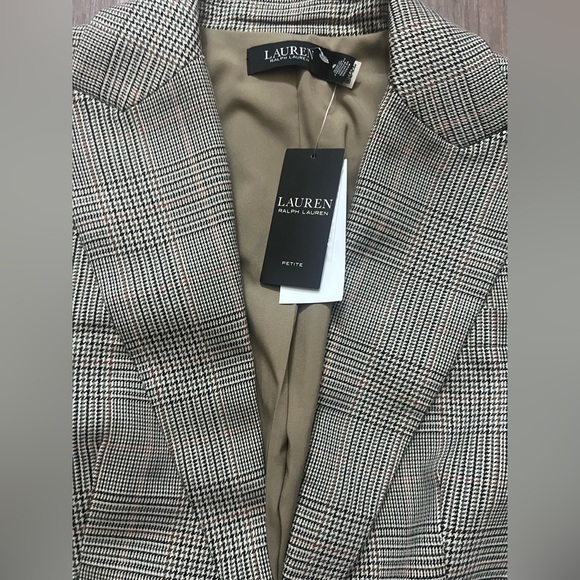 Lauren By Ralph Lauren Plaid Women’s Blazer Sz 6 P $345 - Picture 4 of 5